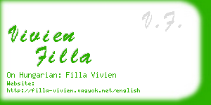 vivien filla business card